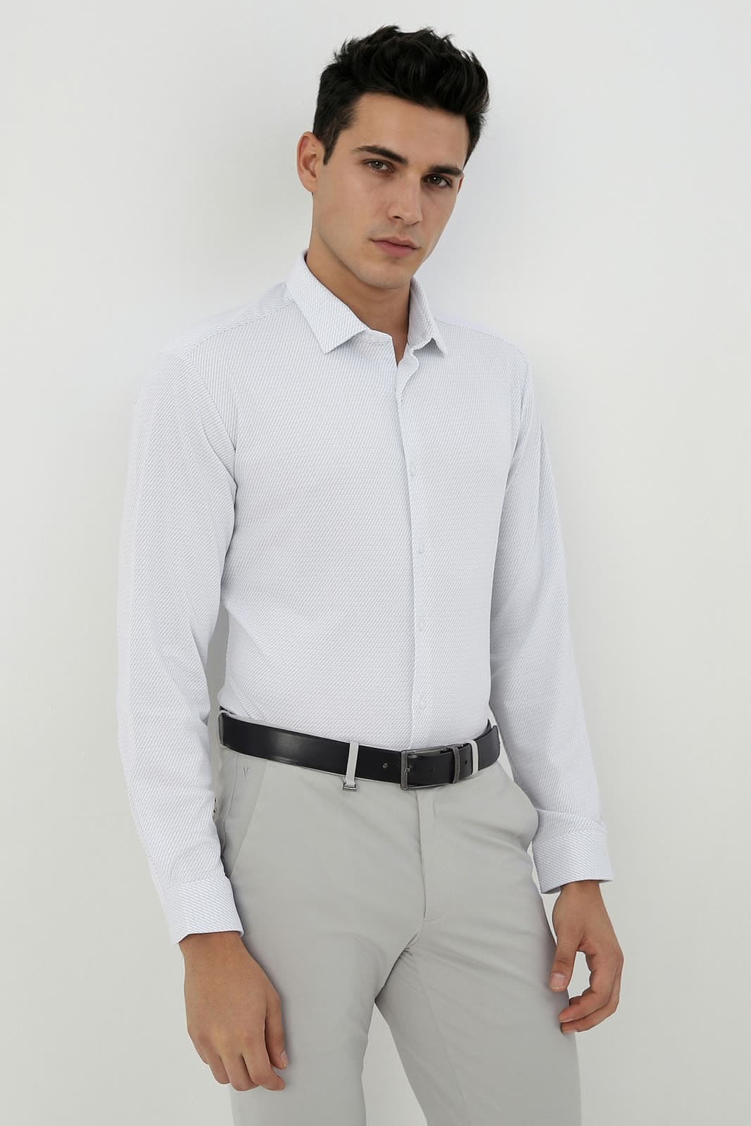 AI model wearing a real garment — live on Van Heusen