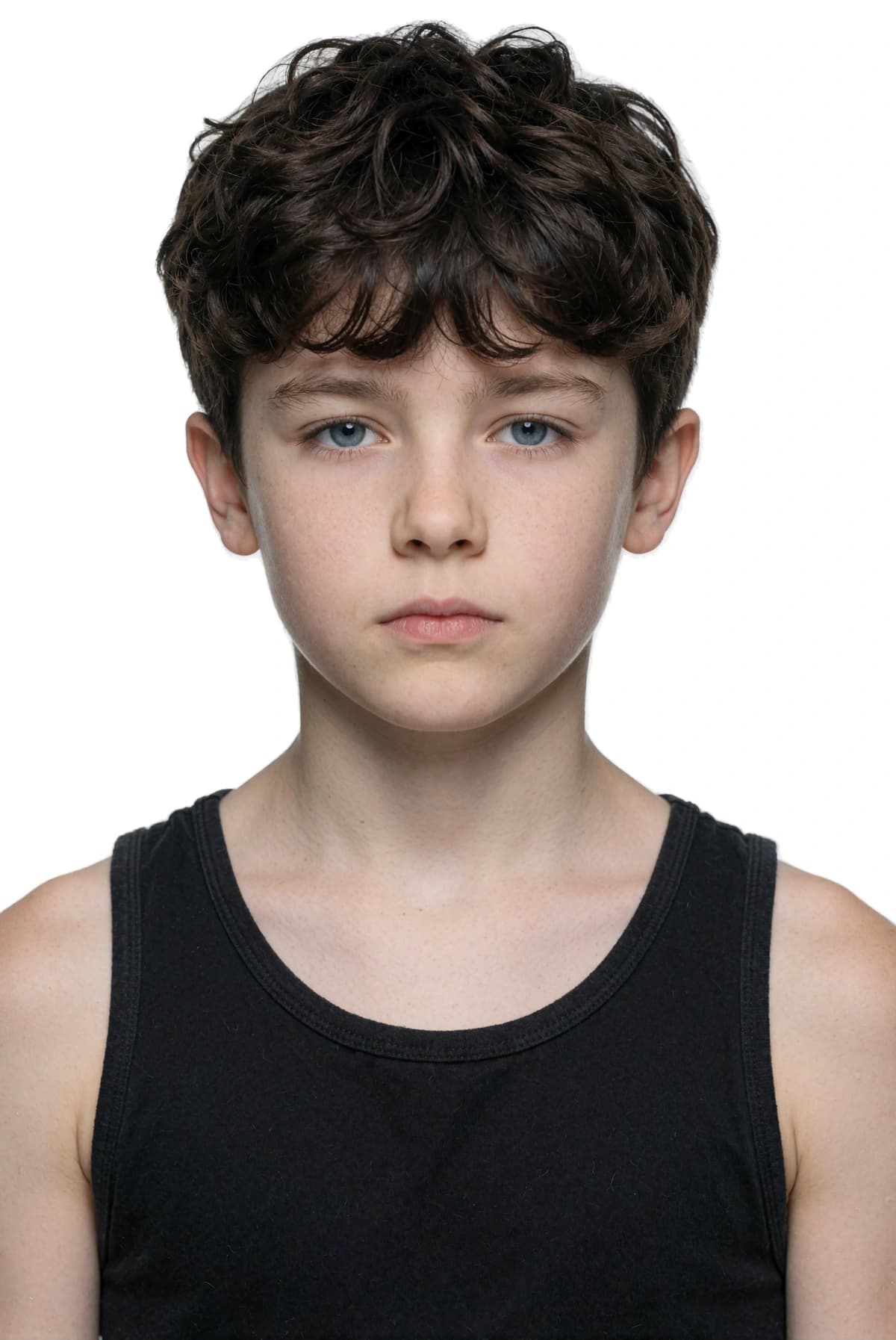 AI-generated younger face with dark curls for the 8M AI Faces catalogue roster